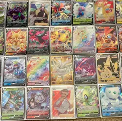 100 POKEMON CARD LOT | 2 GUARANTEED EX/V/GX/GOLD + HOLOS AND REVERSES + BULK - Image 2
