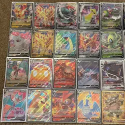 100 POKEMON CARD LOT | 2 GUARANTEED EX/V/GX/GOLD + HOLOS AND REVERSES + BULK - Image 3