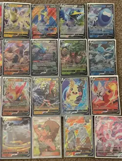 100 POKEMON CARD LOT | 2 GUARANTEED EX/V/GX/GOLD + HOLOS AND REVERSES + BULK - Image 4