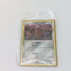 Sealed Alolan Diglett 9/12 Holo Rare Promo Sun & Moon Pokemon Card Mcdonalds - Image 1