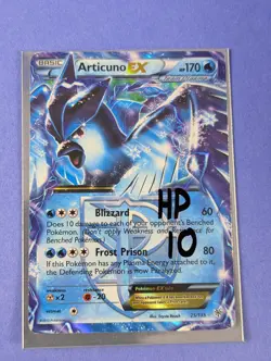 Articuno EX - 25/135 - Rare Holo EX Plasma Storm - Pokemon Card - HP - Image 3