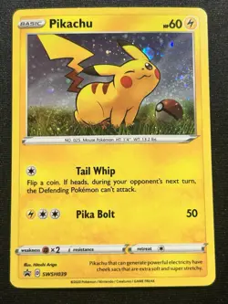 Pikachu SWSH039 Promo Holo Card Sword and Shield FAST SHIPMENT! - Image 1