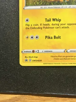 Pikachu SWSH039 Promo Holo Card Sword and Shield FAST SHIPMENT! - Image 5
