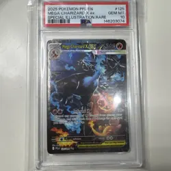Mega Charizard X EX Eng. Pokemon Card 125/094 Special Illustration Rare PSA 10 - Image 1