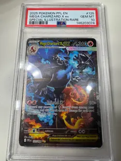 Mega Charizard X EX Eng. Pokemon Card 125/094 Special Illustration Rare PSA 10 - Image 3