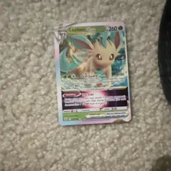 Pokemon Leafeon VSTAR Ultra Rare Crown Zenith Holo Card 260 HP SV1EN 048/159 - Image 2