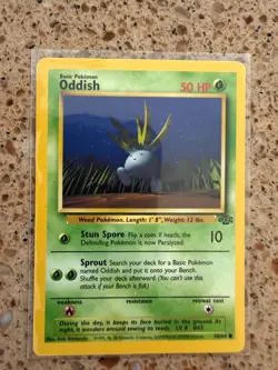 1999 Oddish Jungle Pokemon Card 58/64 NM - Image 1