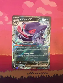 Pokemon Card Gengar ex 104/162 Temporal Forces Near Mint - Image 1