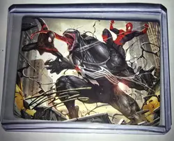 Marvel MTG Terrific Team-up Art Series Card Gold Stamp Signature 23/54 Venom - Image 1