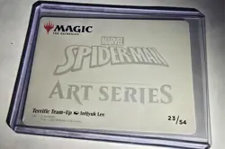 Marvel MTG Terrific Team-up Art Series Card Gold Stamp Signature 23/54 Venom - Image 2