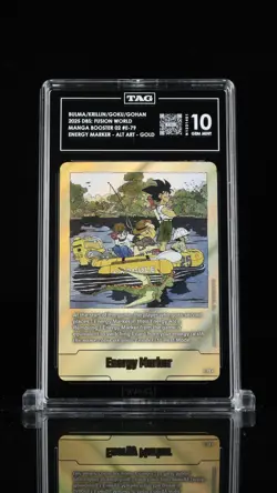 Bandai Dragon Ball Super Goku Energy Marker Gold Foil Card E-79 Manga Booster 02 - Image 1