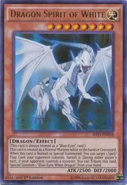 Yugioh! LP Dragon Spirit of White - SHVI-EN018 - Ultra Rare - 1st Edition Lightl - Image 1