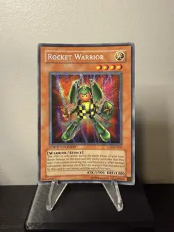 Yugioh - Rocket Warrior CT2-EN005 Secret Rare Limited Edition LP - Image 1