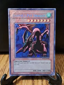 Yugioh! Harpie’s Pet Dragon RP02-EN093 Secret Rare Holo Bleed NM Reprint - Image 1