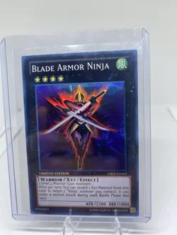 Yugioh Blade Armor Ninja CBLZ-ENSE2 Super Rare Limited LP - Image 1