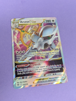 Arceus VSTAR - 123/172 - Ultra Rare Brilliant Stars - Pokemon Card - NM - Image 1
