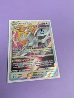 Arceus VSTAR - 123/172 - Ultra Rare Brilliant Stars - Pokemon Card - NM - Image 3