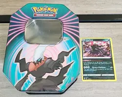Pokemon Trading Card Game: 2021 Knockout Darkrai Empty Tin With Darkrai Card - Image 1