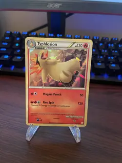 Pokemon Card: Typhlosion CRACKED ICE HOLO 32/123 HeartGold SoulSilver HGSS Rare! - Image 1
