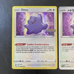 Ditto 053/078 Holo -Pokemon Go English & Japanese -Pokemon TCG -NM 1d - Image 2