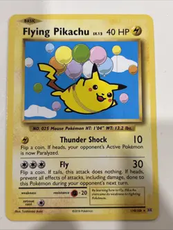Pokemon TCG Flying Pikachu Card Evolutions 110/108, Regular Secret Rare - Image 1