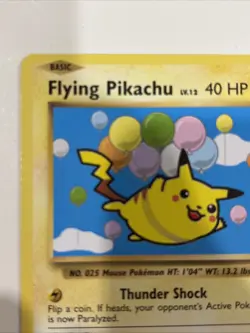 Pokemon TCG Flying Pikachu Card Evolutions 110/108, Regular Secret Rare - Image 2