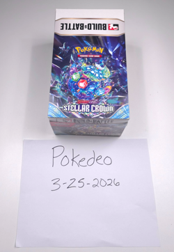 Pokemon Stellar Crown Build & Battle Box Display Case Sealed 10 Boxes SV07 - Image 2