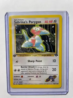 SABRINA’S PORYGON - 1st Edition Gym Challenge - 98/132 - Common - Pokemon - NM - Image 2