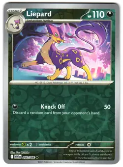 Liepard 056/086 NM Reverse Holo SV: White Flare Pokemon TCG - Image 1