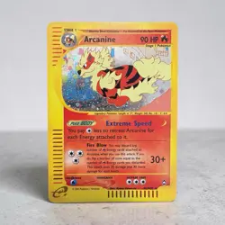 Arcanine H2/H32 Aquapolis Holo Rare Pokemon WOTC 2002 Single Owner Pack Pull - Image 3