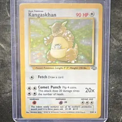 Pokemon Kangaskhan 5/64 Jungle Basic 90 HP Holo Rare Unlimited WOTC 1999 - Image 1