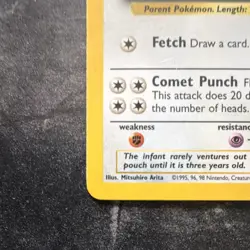 Pokemon Kangaskhan 5/64 Jungle Basic 90 HP Holo Rare Unlimited WOTC 1999 - Image 5