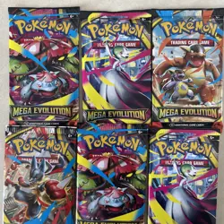 Pokemon TCG Mega Evolution Packs 7 Pak Lot Brand New Recently Released - Image 2