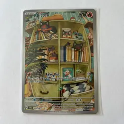 Pokemon TCG Litten 167/162 Temporal Forces Illustration Rare NM - Image 1