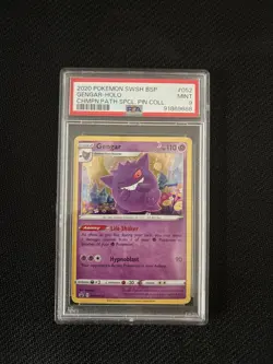 Pokemon Gengar Holo 2020 SWSH Black Star Promo Champions Path Special #052 PSA 9 - Image 1