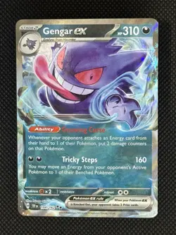 2024 Pokemon Scarlet & Violet Temporal Forces Gengar ex #104/162 - Image 1