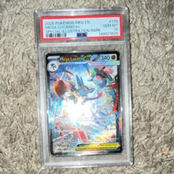 Pokemon Mega Lucario ex 2025 Special Illustration Rare Holo PSA 10 #179 - Image 1