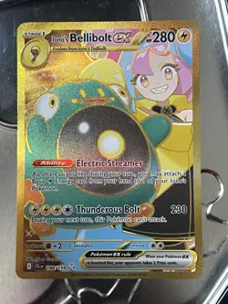 Pokemon TCG Journey Together Iono's Bellibolt EX Card 188/159 NM - Image 1