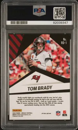Tom Brady 2022 Mosaic Razzle Dazzle PSA 10 GEM MT Case Hit SSP Patriots - Image 2