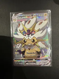 Pokemon TCG Solgaleo Pikachu Cosplay Card Collectible - Image 1