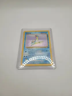 Pokemon vintage TCG Lapras Fossil Holo Unlimited Rare Card 10/62 - Image 2
