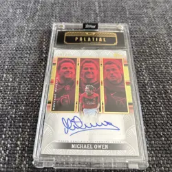 Michael Owen Topps Palatial Man Utd Montage Moments Autograph 10/20 - Image 1