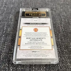 Michael Owen Topps Palatial Man Utd Montage Moments Autograph 10/20 - Image 2