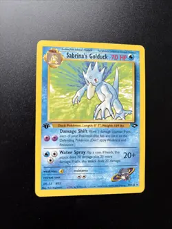Pokemon Tcg Sabrinas Golduck 30/132 1st Edition Non Holo Rare LP Gym Challenge - Image 1
