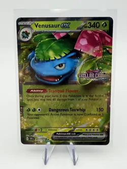 Pokemon TCG Venusaur EX Stellar Crown Card 001/142 Stamped - Image 1
