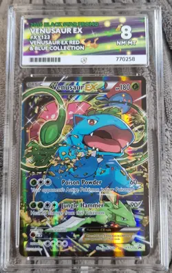 ACE 8 Venasaur EX XY123 Black Star Promo Pokemon Card Venasaur Collection NM - Image 1