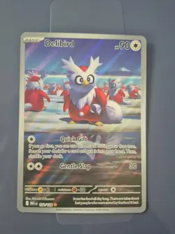 Pokemon TCG Mega Evolutions Delibird 152/132 Illustration Rare Card - Image 1