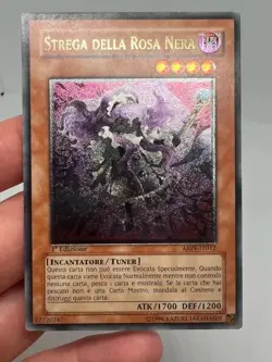 3x Yugioh! Witch of the Black Rose Ultimate Rare Italian ABPF-IT012 LP - Image 2