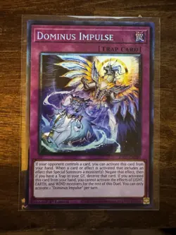 Yu-Gi-Oh! Dominus Impulse Trap RA05-EN080 Collector’s Rare Foil English 1st Ed - Image 1