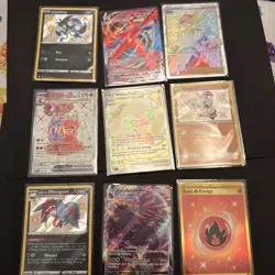 Pokemon Card Lot Secret Illustration Full Art Rare V Card X 9 (Lot LL) - Image 1